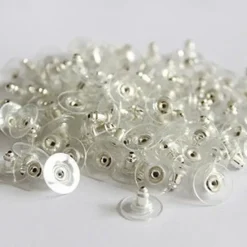 New 50pcs Earring Back For Women's Casual Daily Silver Plated Gold Plated White Women Trendy Jewelry