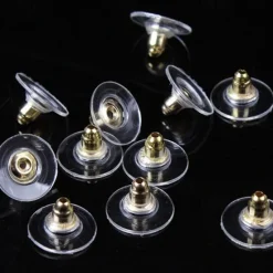 New 50pcs Earring Back For Women's Casual Daily Silver Plated Gold Plated White Women Trendy Jewelry