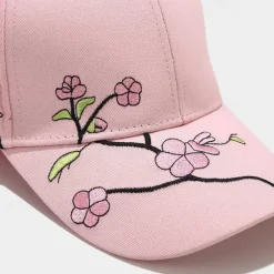 New 1pcs New High Quality Unisex Cotton Outdoor Baseball Cap Plum Embroidery Snapback Fashion Sports Hats For Men & Women Cap Women Hats