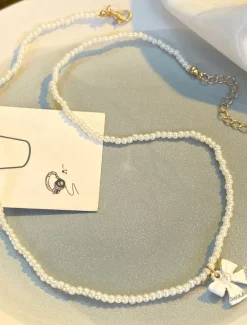 Outlet Pearl Necklace For Women's Party Evening Gift Birthday Party Alloy Fancy Precious Women Trendy Jewelry