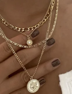 New Pendant Necklace Chrome Women's Elegant Classic Necklace For Daily Women Accessories