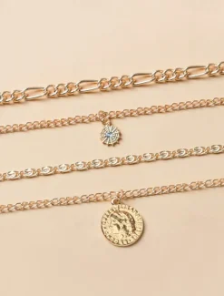 New Pendant Necklace Chrome Women's Elegant Classic Necklace For Daily Women Accessories
