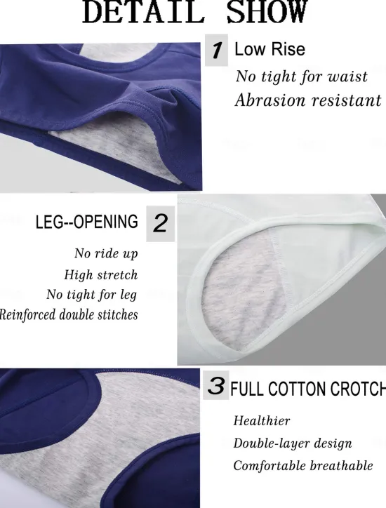 New Period Underwear Leak Proof Hipster Cotton Menstrual Panties Women Heavy Flow First Period Starter Kit Briefs Home Outfits Women Lingerie