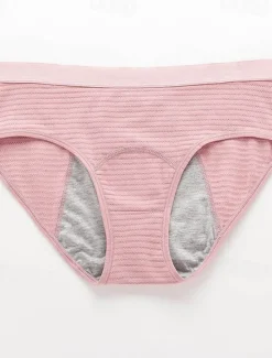 New Period Underwear Leak Proof Hipster Cotton Menstrual Panties Women Heavy Flow First Period Starter Kit Briefs Home Outfits Women Lingerie