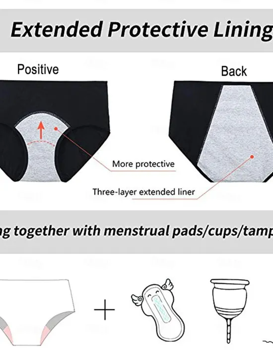Sale Period Underwear Leak Proof Hipster Cotton Menstrual Panties Women Heavy Flow First Period Starter Kit Briefs Home Outfits Women Lingerie