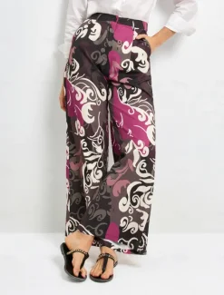 Discount Satin Casual Straight Full-Length Trousers Women Pants