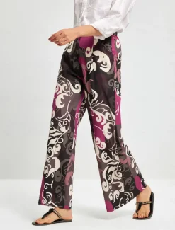 Discount Satin Casual Straight Full-Length Trousers Women Pants