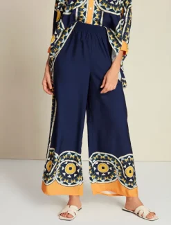 New Satin Casual Wide Leg Maxi Pants Women Pants