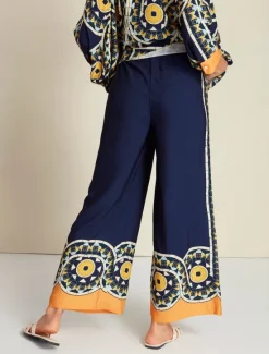 New Satin Casual Wide Leg Maxi Pants Women Pants