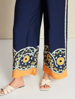 New Satin Casual Wide Leg Maxi Pants Women Pants