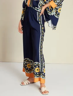 New Satin Casual Wide Leg Maxi Pants Women Pants