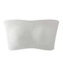 Online Seamless Bandeau Bra Plus Size Strapless Stretchy Tube Top Bra with Removable Pads for Women Home Outfits Women Lingerie