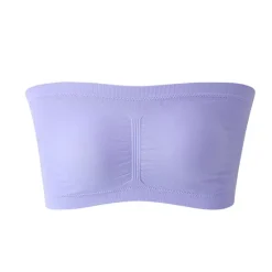 Online Seamless Bandeau Bra Plus Size Strapless Stretchy Tube Top Bra with Removable Pads for Women Home Outfits Women Lingerie