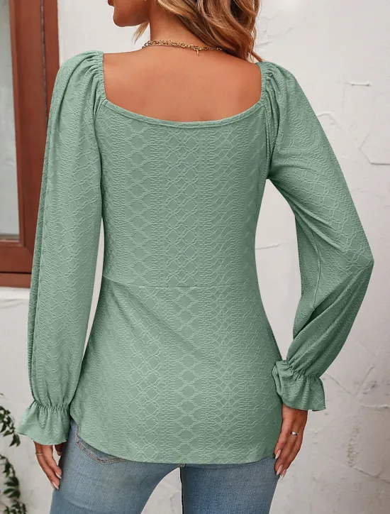 Sale Shirt Blouse Women's Black White Pink Solid / Plain Color Lace up Valentine's Day Daily Fashion V Neck Regular Fit S Women Tunic Tops
