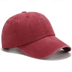 Clearance Solid Spring Summer Washing Cap Women Ponytail Baseball Cap Fashion Hats Men Baseball Cap Cotton Outdoor Simple Vintag Visor Casual Cap Women Hats
