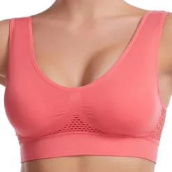 New Sport Bra Yoga Sports Underwear Hollow Mesh Ventilation Holes Large Size No Steel Ring Sports Bra Vest Women Home Outfits Women Lingerie
