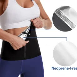 Sweat Waist Trainer Sauna Belt Sweat Shapewear Sports PU(Polyurethane) Home Workout Fitness Gym Workout Weight Loss Hot Sweat Fat Burning For Women's Waist Home Outfits Women Lingerie
