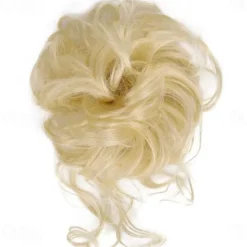 Sale synthetic bun wig messy long beard hair ring elastic hair bag wig ring fluffy hair ring ball head Women Accessories