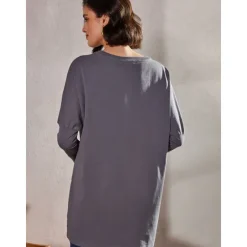 New T Shirt Women's Black Solid / Plain Color Patchwork Pocket Street Daily Daily Classic Round Neck Regular Fit S Women Tunic Tops