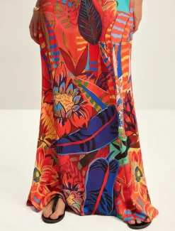 Sale Tropical Print Summer Fashion Vacation Maxi Dress Women Vacation Dresses|Casual Dress