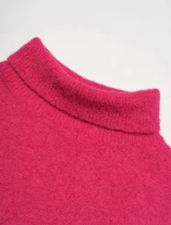 Discount Turtleneck Ribbed Knit Wool Blend Drop Shoulder Batwing Sleeve Pullover Sweater Women Ugly Sweater