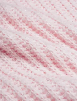 Turtleneck Ribbed Knit Wool Sequins Drop Shoulder Casual Daily Sweater Women Ugly Sweater