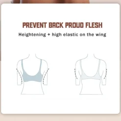 Best Underwear Women's Plus Size Deep U Comfortable Beauty Back Yoga Vest with Pads No Steel Ring Gathered Shock-proof Sports Bra Home Outfits Women Lingerie