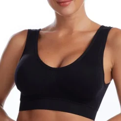 Best Underwear Women's Plus Size Deep U Comfortable Beauty Back Yoga Vest with Pads No Steel Ring Gathered Shock-proof Sports Bra Home Outfits Women Lingerie