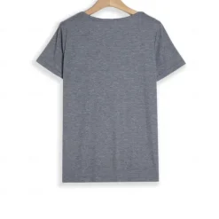 Valentine Women's Heart T Shirt Basic Regular Tops Short Sleeve V Neck Print Regular Fit Valentine Weekend Red Blue Purple Green Gray Women T-Shirts