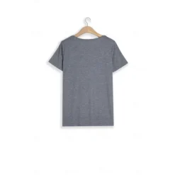 Valentine Women's Heart T Shirt Basic Regular Tops Short Sleeve V Neck Print Regular Fit Valentine Weekend Red Blue Purple Green Gray Women T-Shirts