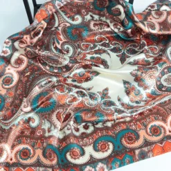 Clearance Vintage Flowers Square Scarf For Women Shawls Neckerchief Female Print Headband On the Head Wraps Foulard Hijab Hair Bands 90*90cm Women Scarves