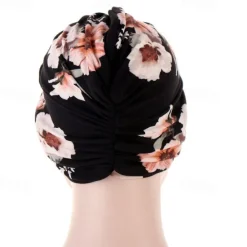 Best Women Muslim Daily Turban Folding Cross Knotted Hair Scarf Elastic Head Wrap Headwear Bandanas Lady Hair Hats Beanie Hair Loss Accessories Women Hats