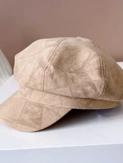Discount Women Simplicity Fashion Solid Color Outdoor Beret Caps Girls Autumn Winer Hats Octagonal Newsboy Hat Women Hats