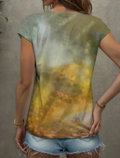 Women's Animal Dog Camisole Tank Top Vintage Stylish Modern Sleeveless Short Sleeve V Neck Regular Tops Daily Print Yellow Pink Purple Summer Spring Women Tank Tops & Camis