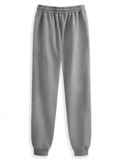 Clearance Women's 2 Pieces Hoodie Tracksuits Fleece Lined Two Piece Set and Pant Letter Warm Comfort Soft Home Daily Bed Fleece Warm Breathable Crew Neck Long Sleeve Pullover Pant Elastic Waist Women Hoodies & Sweatshirts|Two Piece Sets