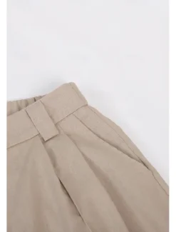 Online Women's Active Fashion Blouse Pants Sets Sleeveless V Neck Solid Color Dubbele Rij Knopen Vacation Casual Daily Black Orange Khaki Summer Regular Fit Women Two Piece Sets
