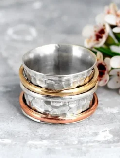 New Women's Active Outdoor Color Block Ring Women Trendy Jewelry