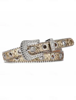 Clearance Women's Active Street Geometry Headwear Women Belt