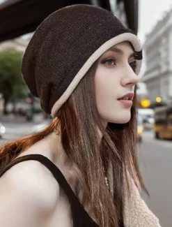 Women's Active Street Pure Color Headwear Women Hats