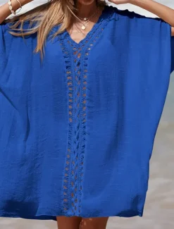 Clearance Women's Beach Dresses Cut Out Beach Wear Holiday Sleeveless Black White Blue Color Women Cover Up