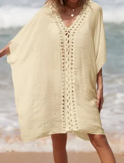 Clearance Women's Beach Dresses Cut Out Beach Wear Holiday Sleeveless Black White Blue Color Women Cover Up
