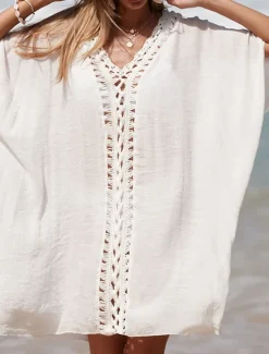 Clearance Women's Beach Dresses Cut Out Beach Wear Holiday Sleeveless Black White Blue Color Women Cover Up