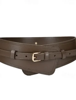 Sale Women's Belt Faux Leather White Black Camel Khaki Orange Wide Belt Outdoor Street Dailywear Holiday Pure Color / Spring / Summer / Fall / Winter Women Belt