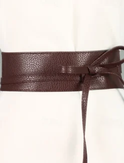 Outlet Women's Belt Leather White Black Camel Gold Coffee Skinny Belt Outdoor Street Daily Holiday Pure Color / Spring / Summer / Fall / Winter / Alloy Women Belt