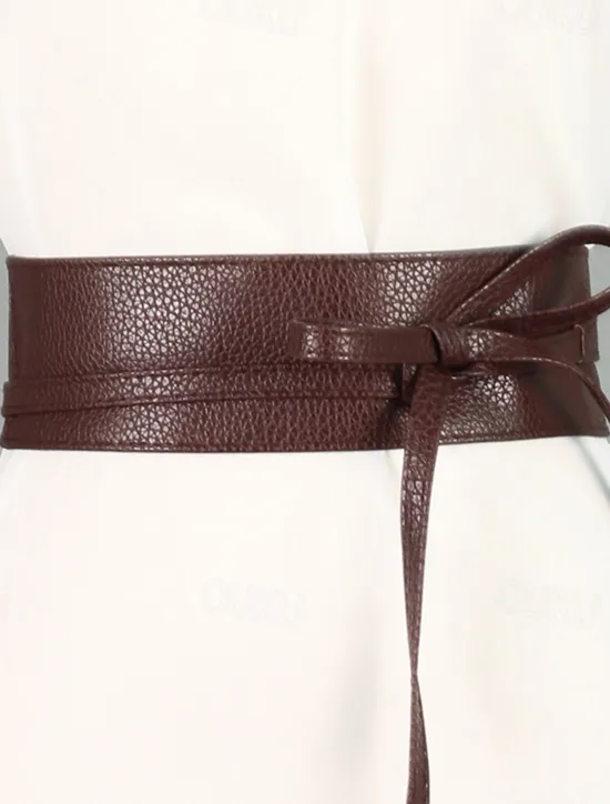 Outlet Women's Belt Leather White Black Camel Gold Coffee Skinny Belt Outdoor Street Daily Holiday Pure Color / Spring / Summer / Fall / Winter / Alloy Women Belt
