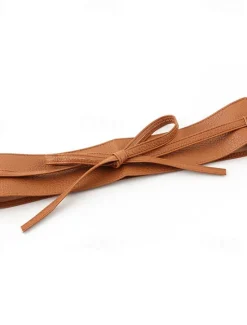 Outlet Women's Belt Leather White Black Camel Gold Coffee Skinny Belt Outdoor Street Daily Holiday Pure Color / Spring / Summer / Fall / Winter / Alloy Women Belt