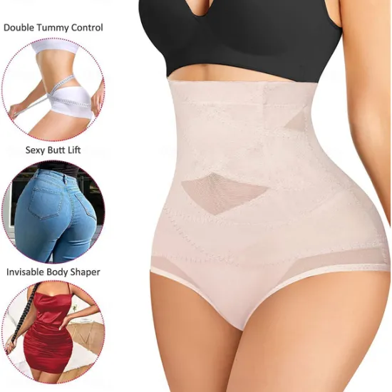 Best Women's Black color Mesh High Waisted Hip Lift Up Going out Classic Skinny S Home Outfits Women Shapewear