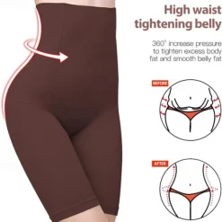 Sale Women's Black Purple Brown Bone Seamless High Waisted Going out Undergarments M / L Home Outfits Women Shapewear