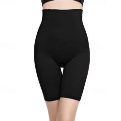 Sale Women's Black Purple Brown Bone Seamless High Waisted Going out Undergarments M / L Home Outfits Women Shapewear