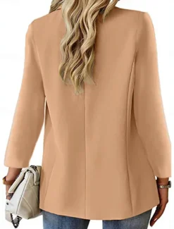 Clearance Women's Blazer Breathable Comfortable Buttons Pocket Casual Plain Office Street Casual Daily Wear Single Breasted Regular Turndown Regular Fit Long Sleeve Outerwear Black White Red Summer Women Blazers & Suits